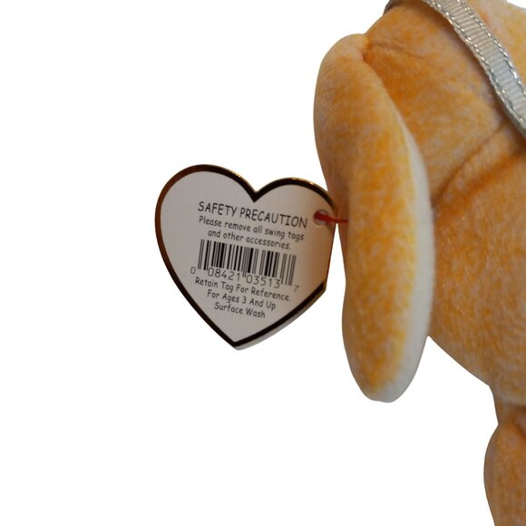 Ty Basket Beanies Rabbit Grace Yellow Bunny Plush Toy Hanging NEW - Picture 4 of 5